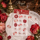In the Name of Rose 3D Epoxy Wax Seal Stickers