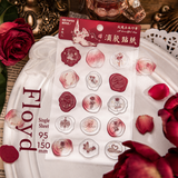 In the Name of Rose 3D Epoxy Wax Seal Stickers