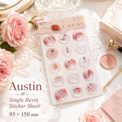 In the Name of Rose 3D Epoxy Wax Seal Stickers