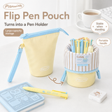 Planwith Caféf Flip Pen Pouch 2-in-1 Fold-Down pencil case