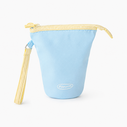 Planwith Caféf Flip Pen Pouch 2-in-1 Fold-Down pencil case