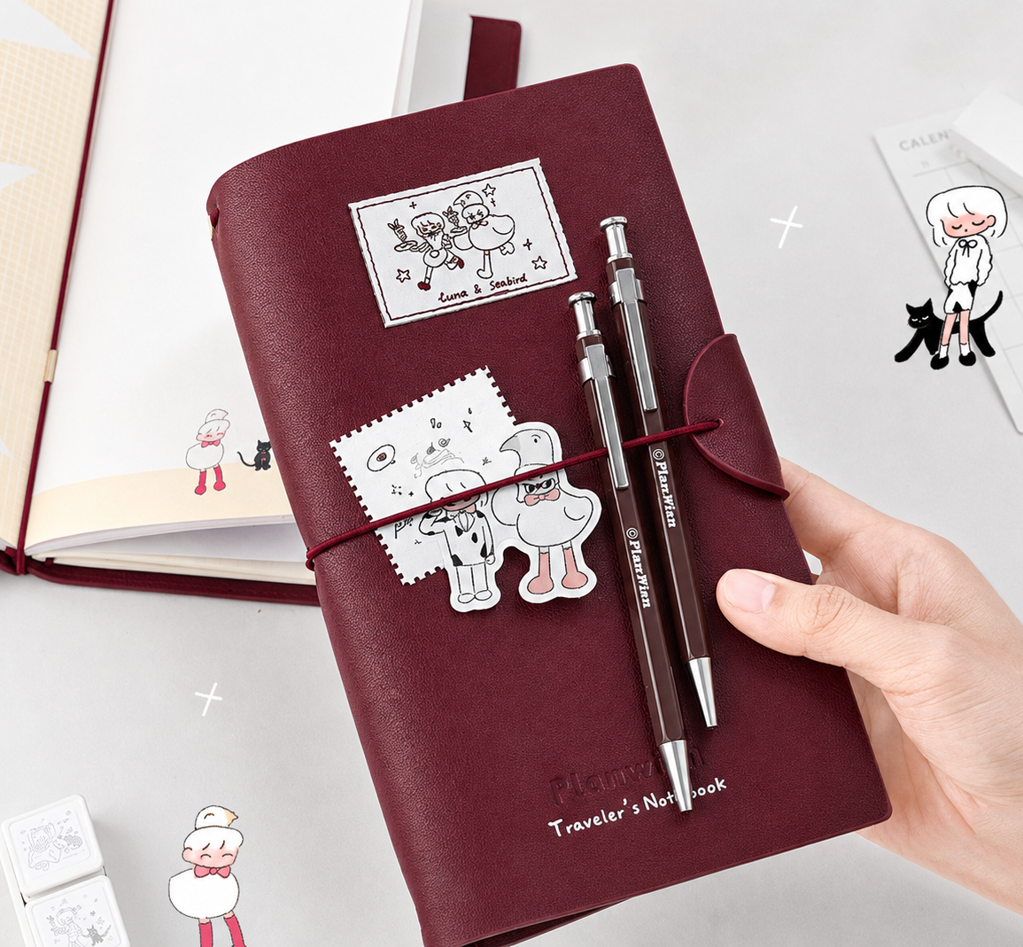 Planwith TN Traveler's Notebook Set (3 Inserts / 184 Pages)