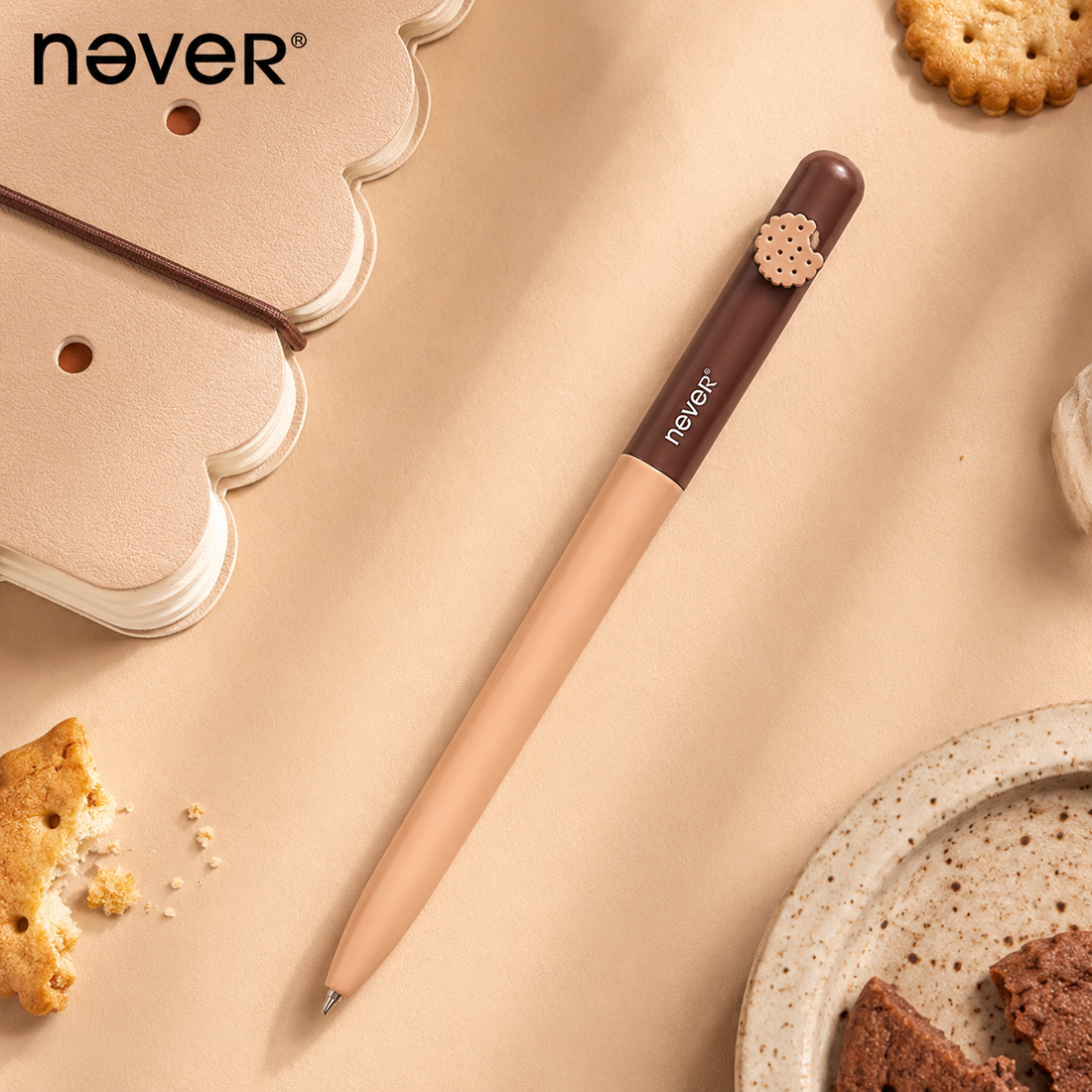Cookie Time B6 Travel Journal & Gel Pen Stationery Gift Set
