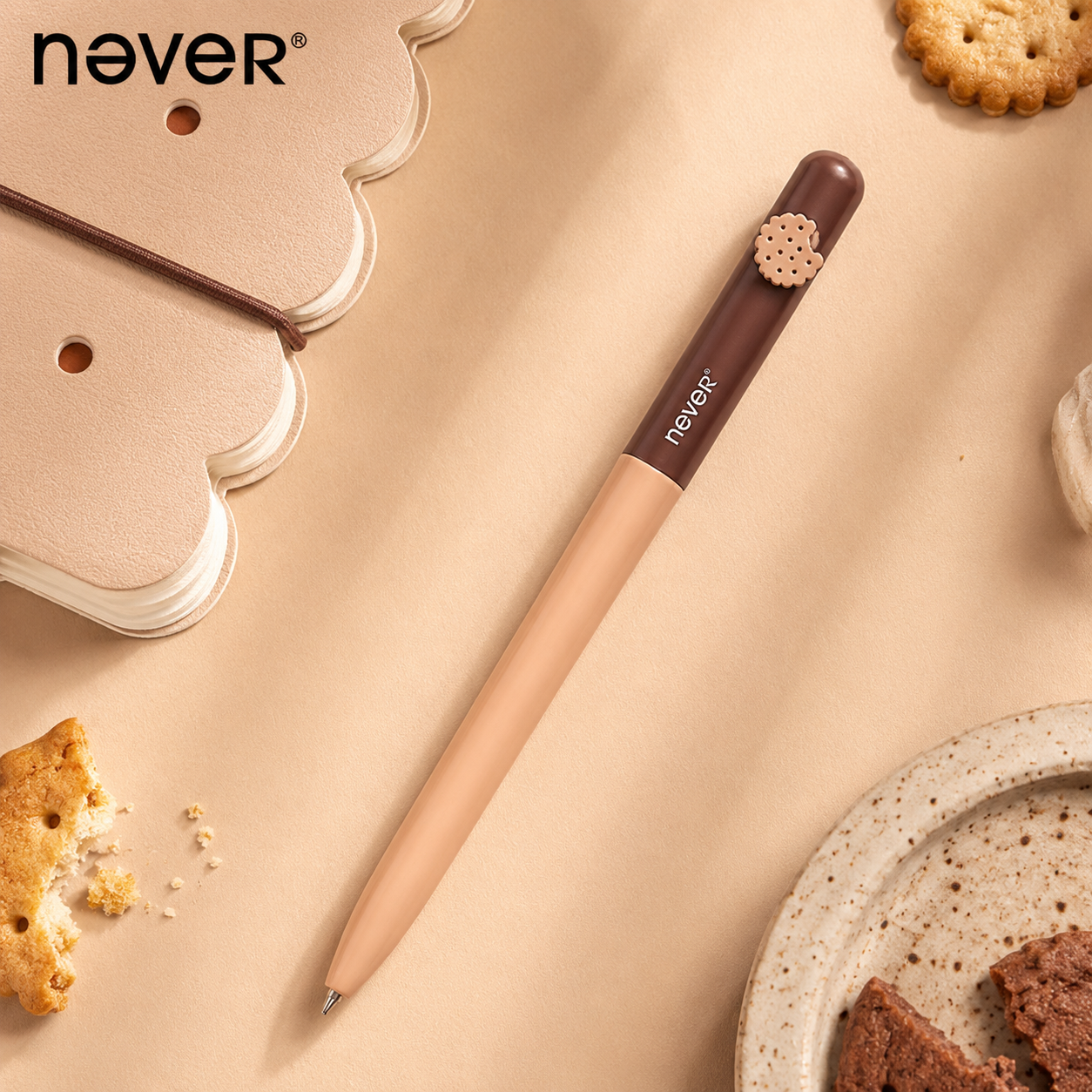 Cookie Time B6 Travel Journal & Gel Pen Stationery Gift Set