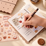 Cookie Time B6 Travel Journal & Gel Pen Stationery Gift Set