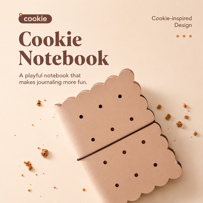 Cookie Time B6 Travel Journal & Gel Pen Stationery Gift Set