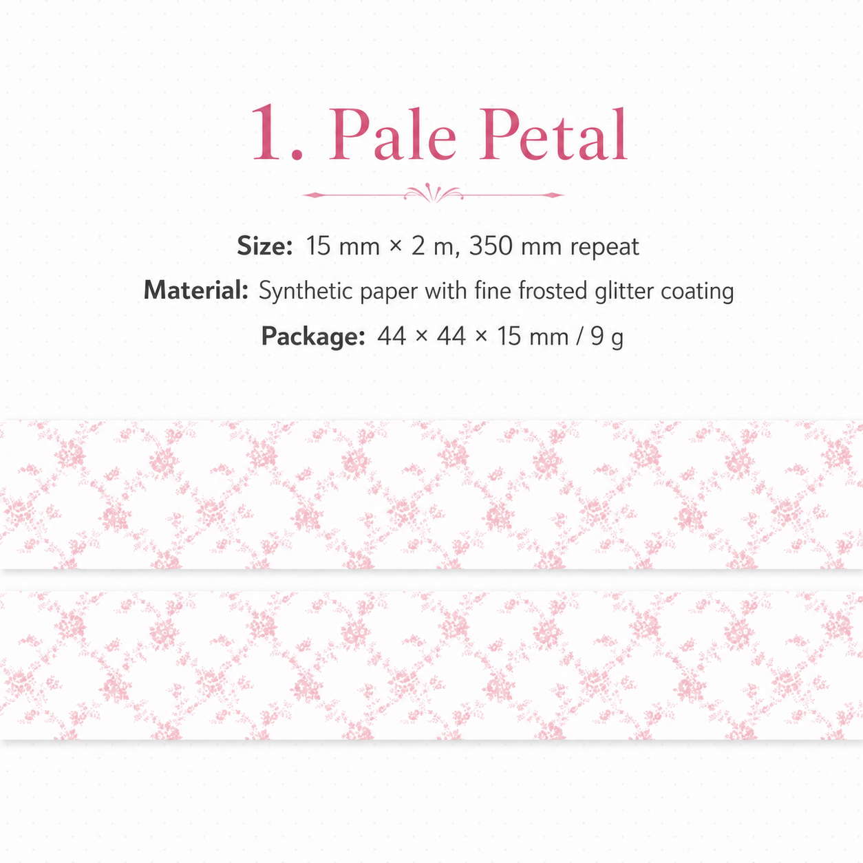 Floral Dreams Synthetic Washi Tape Set