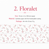 Floral Dreams Synthetic Washi Tape Set