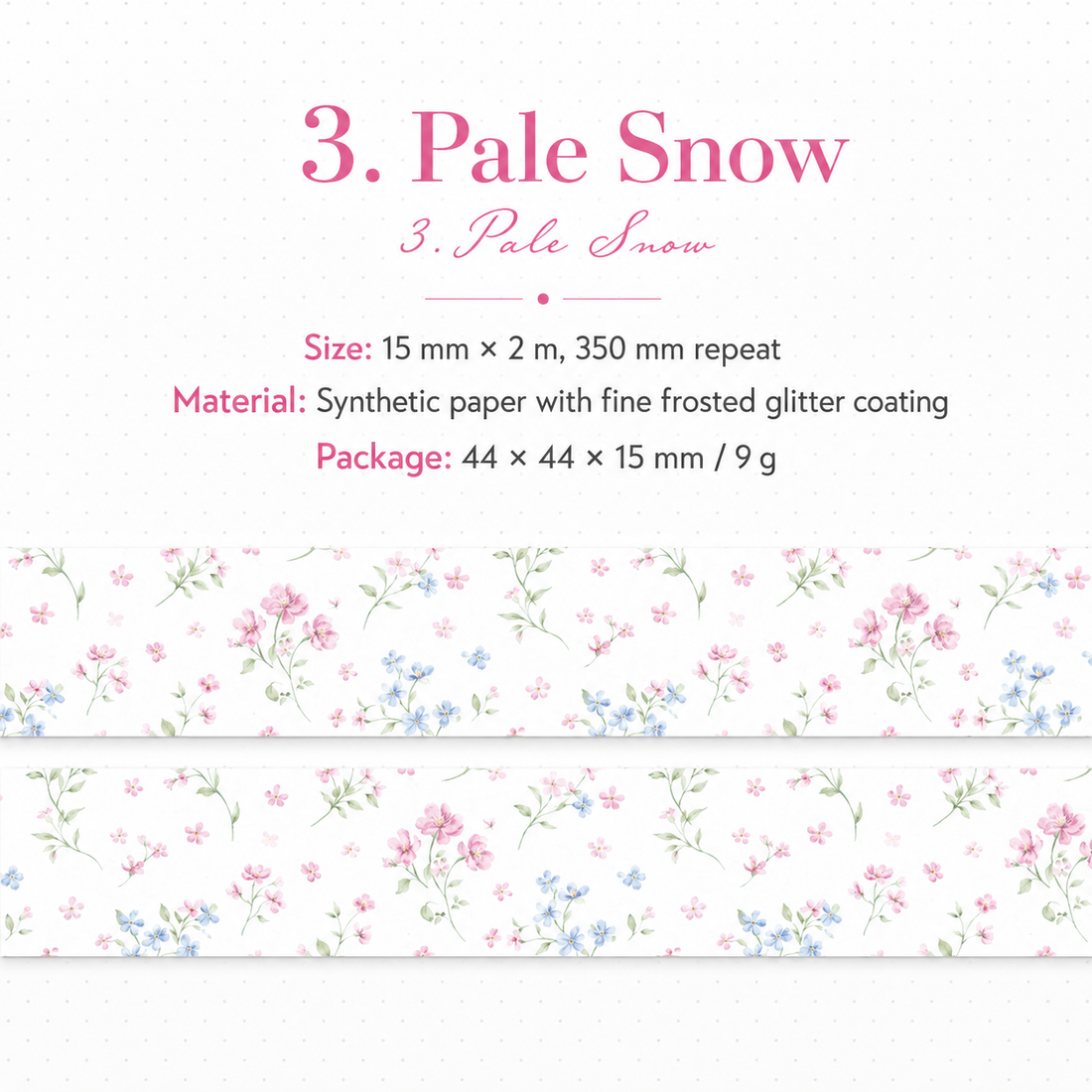 Floral Dreams Synthetic Washi Tape Set
