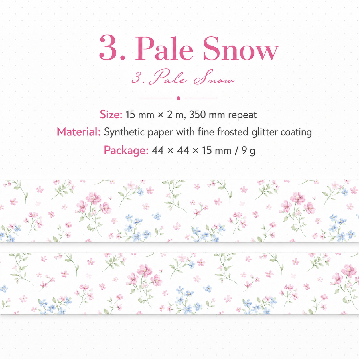 Floral Dreams Synthetic Washi Tape Set