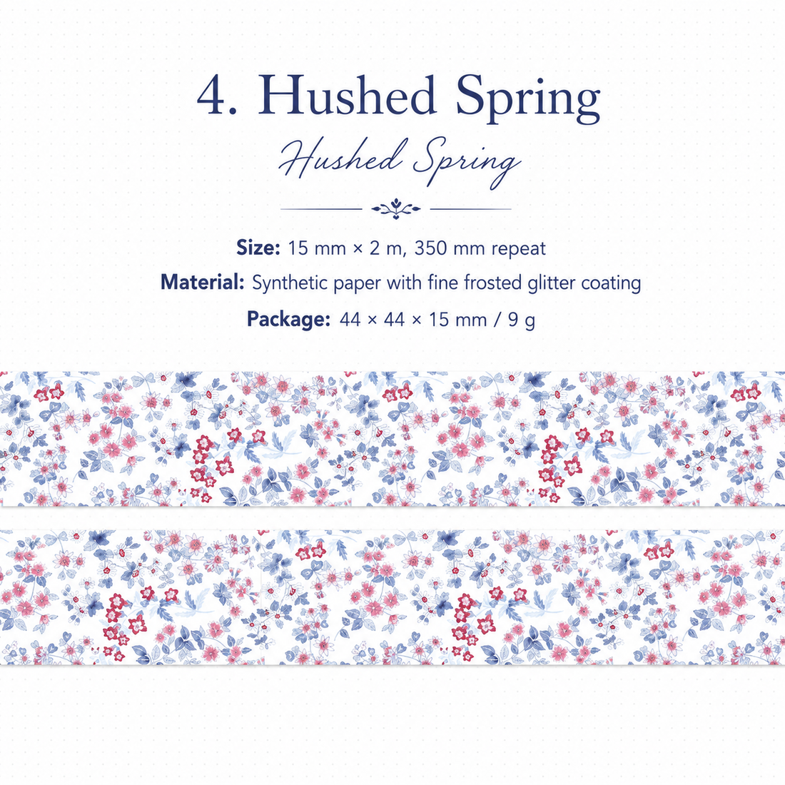 Floral Dreams Synthetic Washi Tape Set