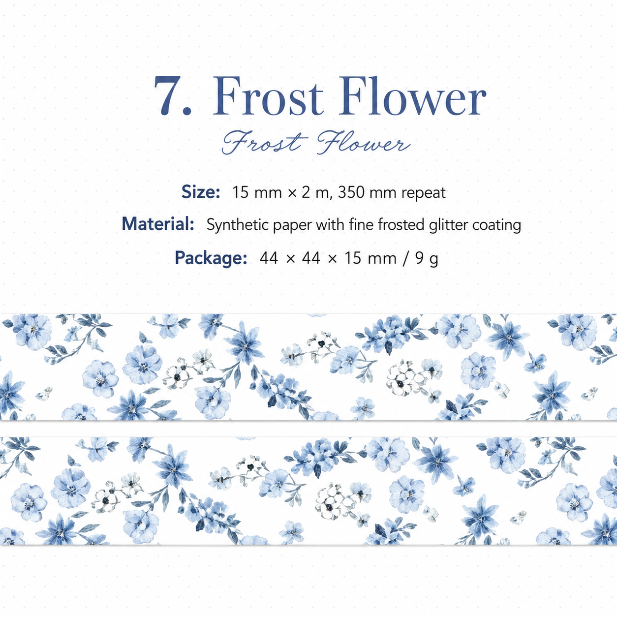 Floral Dreams Synthetic Washi Tape Set