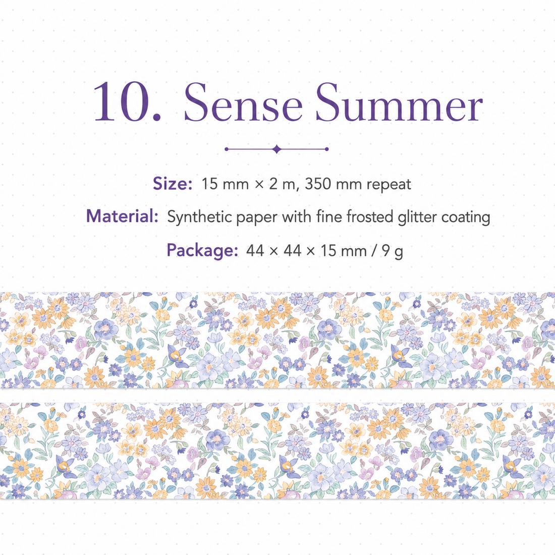 Floral Dreams Synthetic Washi Tape Set