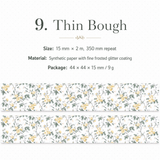 Floral Dreams Synthetic Washi Tape Set