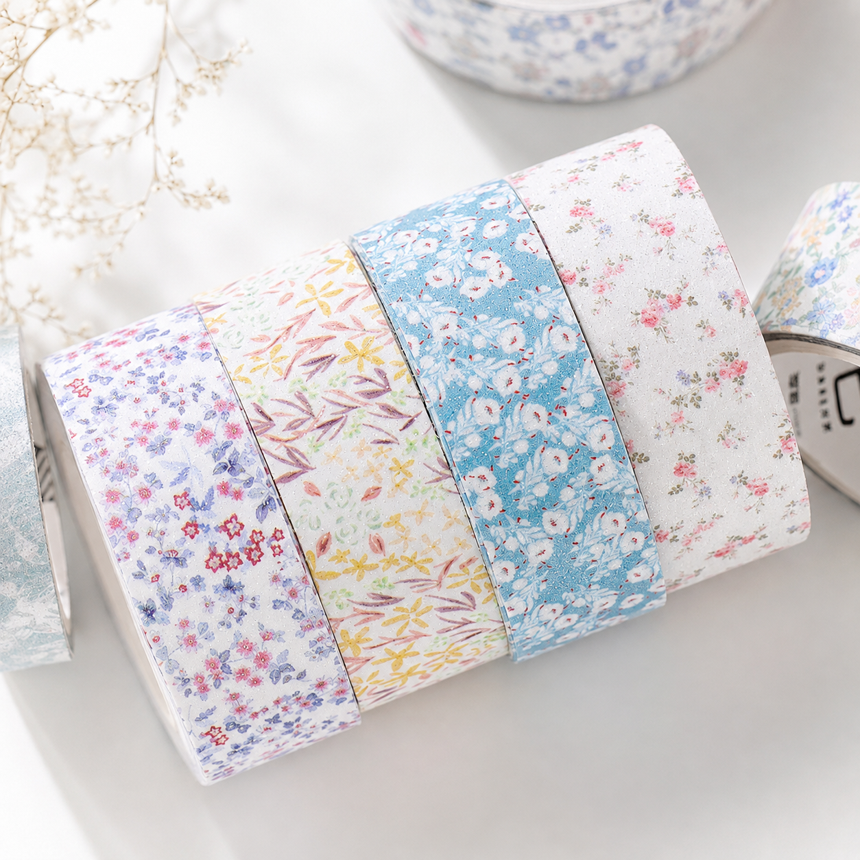 Floral Dreams Synthetic Washi Tape Set