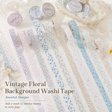 Floral Dreams Synthetic Washi Tape Set