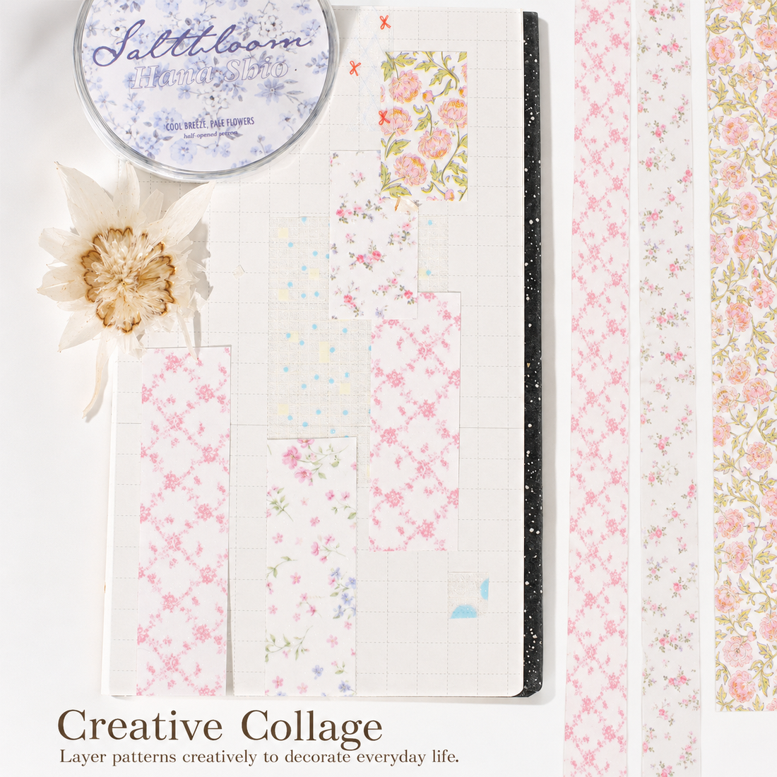 Floral Dreams Synthetic Washi Tape Set