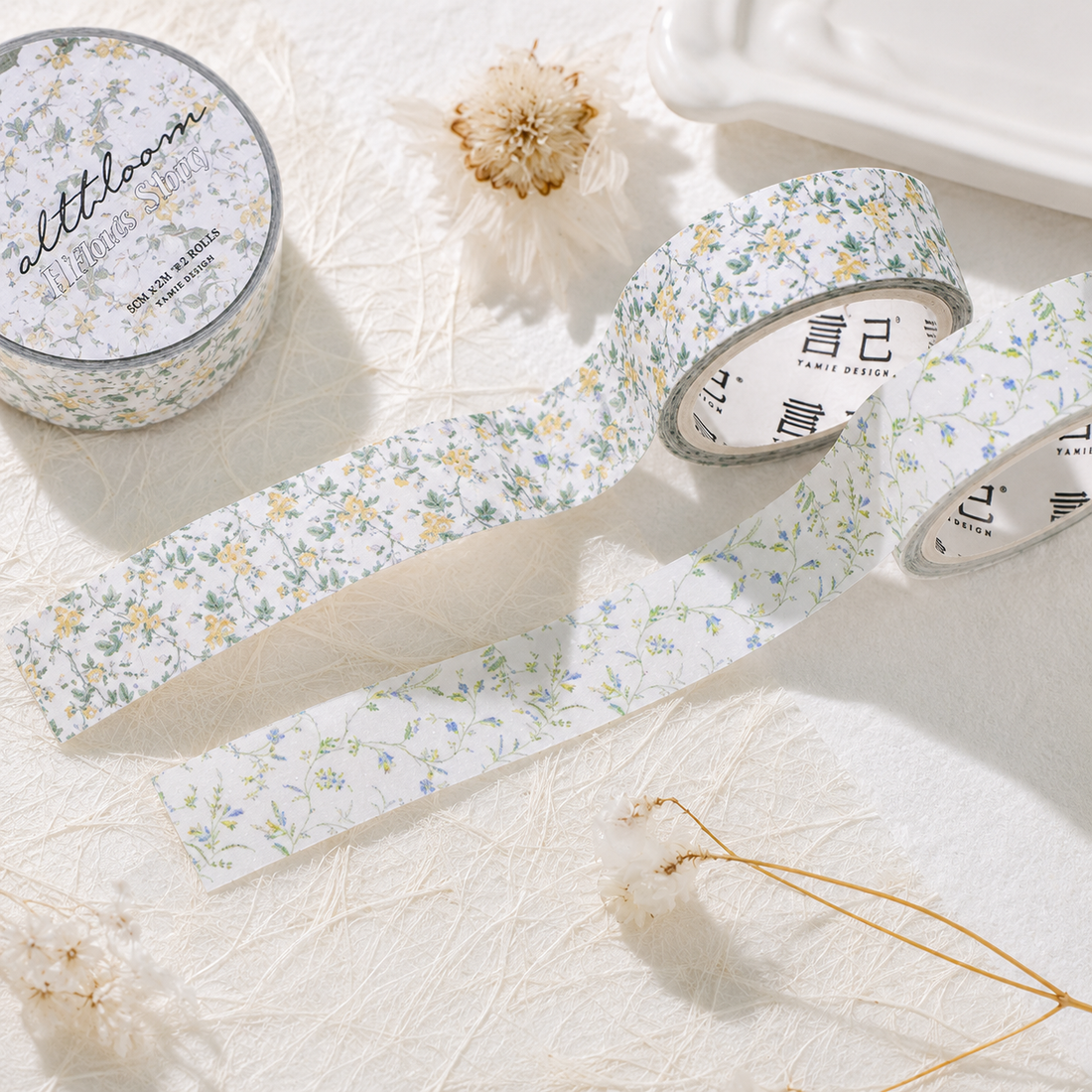 Floral Dreams Synthetic Washi Tape Set