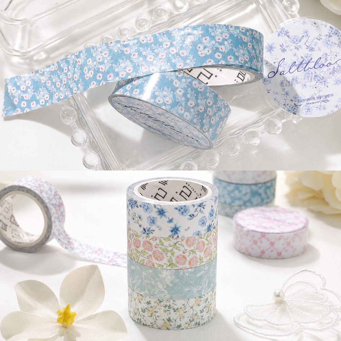 Floral Dreams Synthetic Washi Tape Set