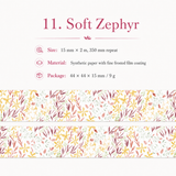 Floral Dreams Synthetic Washi Tape Set