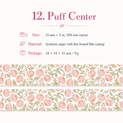 Floral Dreams Synthetic Washi Tape Set