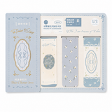 Vintage Floral Magnetic Bookmark Set (4 Pcs)