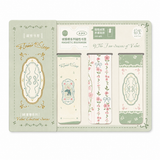Vintage Floral Magnetic Bookmark Set (4 Pcs)