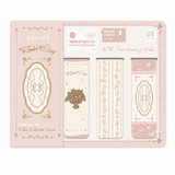 Vintage Floral Magnetic Bookmark Set (4 Pcs)