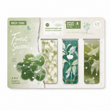 Vintage Floral Magnetic Bookmark Set (4 Pcs)