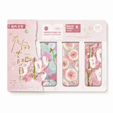 Vintage Floral Magnetic Bookmark Set (4 Pcs)