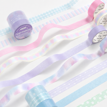 Soft Candy Diary Pearlescent Washi Tape Set (3 Rolls)