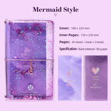 Mermaid Magic Liquid Glitter Journal & Gel Pen Gift Set