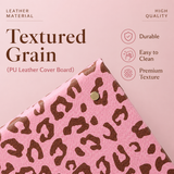 A5 Magnetic Clipboard Notepad Set Leopard Series