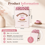 A5 Magnetic Clipboard Notepad Set Leopard Series