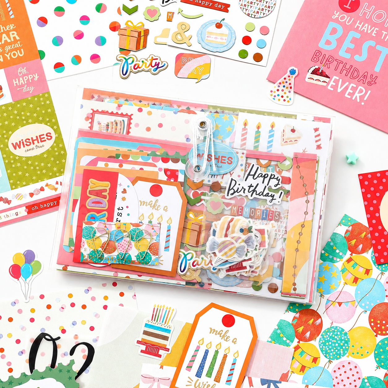 SIMNO Scrapbook Journal Kit (97-Piece Set)
