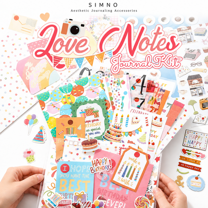 SIMNO Scrapbook Journal Kit (97-Piece Set)