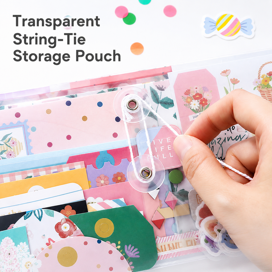 SIMNO Scrapbook Journal Kit (97-Piece Set)