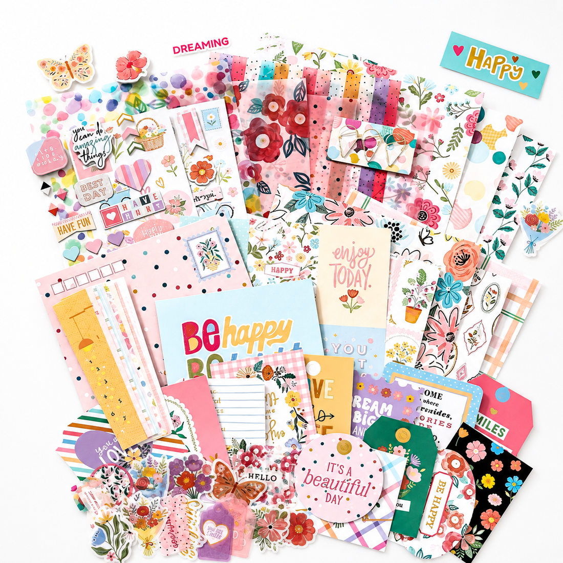SIMNO Scrapbook Journal Kit (97-Piece Set)
