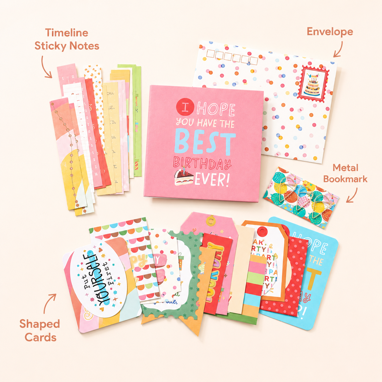 SIMNO Scrapbook Journal Kit (97-Piece Set)