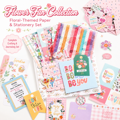 SIMNO Scrapbook Journal Kit (97-Piece Set)