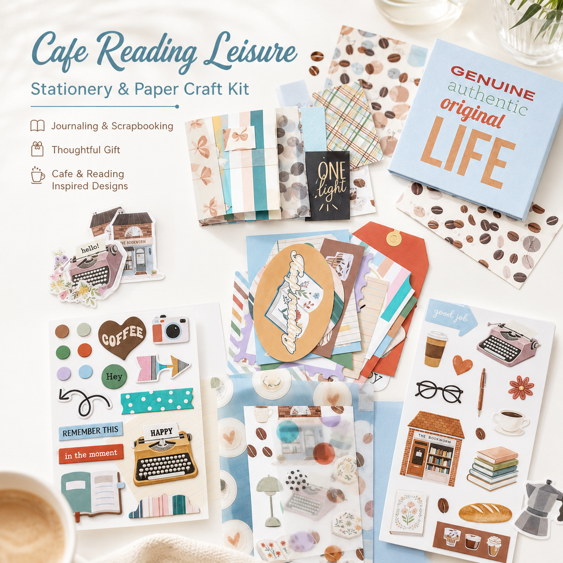 SIMNO Scrapbook Journal Kit (97-Piece Set)
