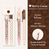 Star Marker Gel Pen Dot & Leopard Series (2 Pcs Set)