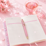 Sakura Spring Liquid Glitter Journal & Gel Pen Gift Set