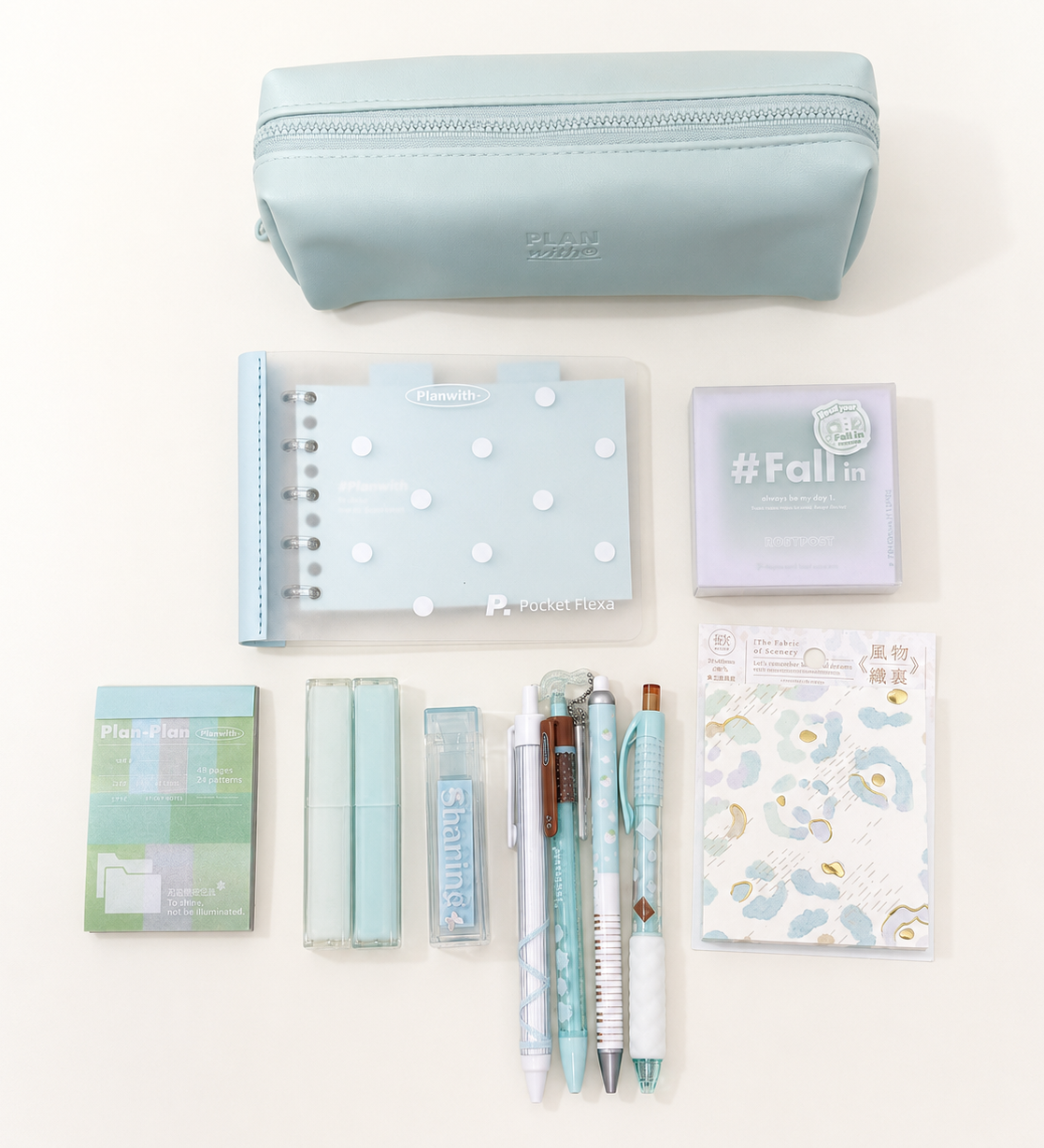 Aesthetic Mint Green Stationery Gift Set