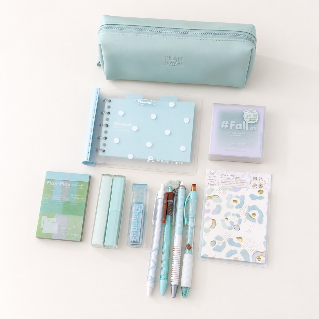 Aesthetic Mint Green Stationery Gift Set