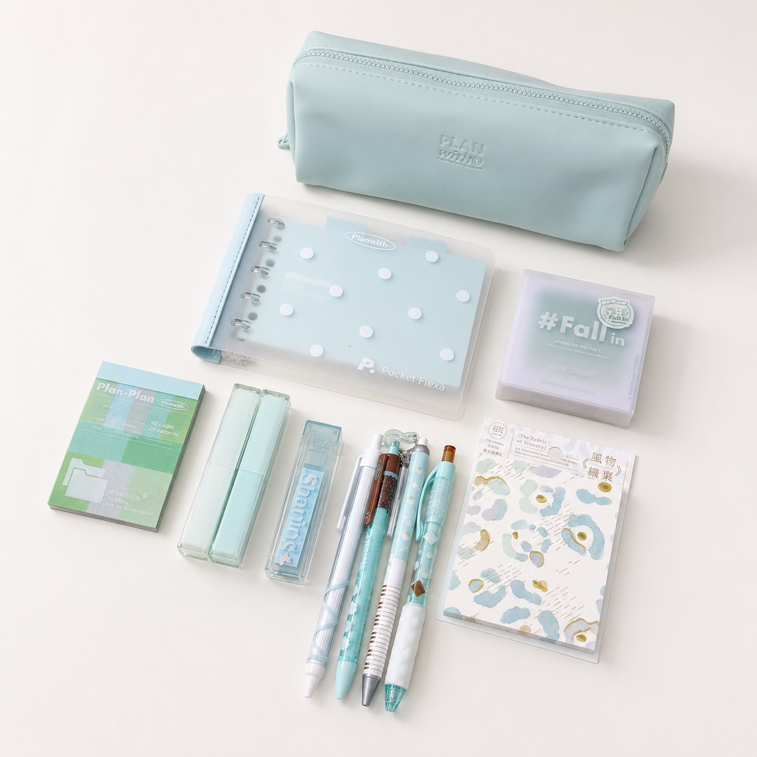 Aesthetic Mint Green Stationery Gift Set