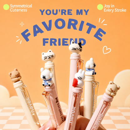 Snuggle Press Cute Animal Gel Pen Set (2 Pcs)