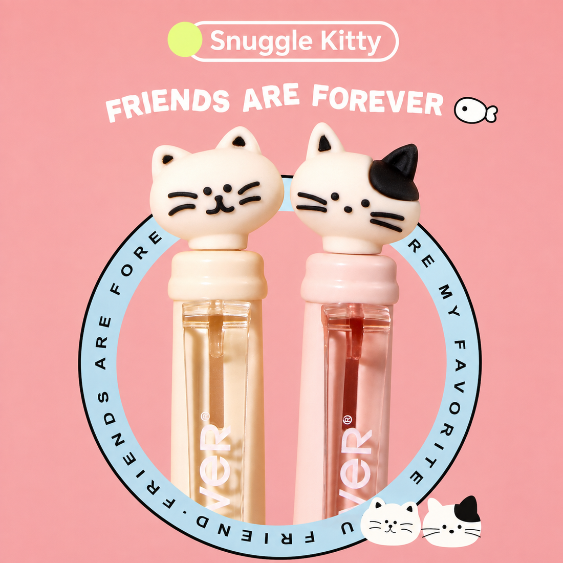 Snuggle Press Cute Animal Gel Pen Set (2 Pcs)