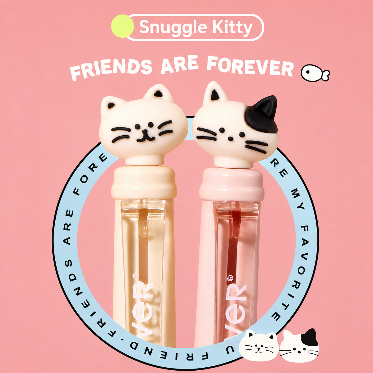 Snuggle Press Cute Animal Gel Pen Set (2 Pcs)