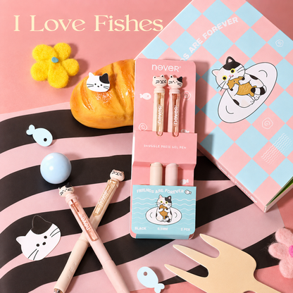 Snuggle Press Cute Animal Gel Pen Set (2 Pcs)